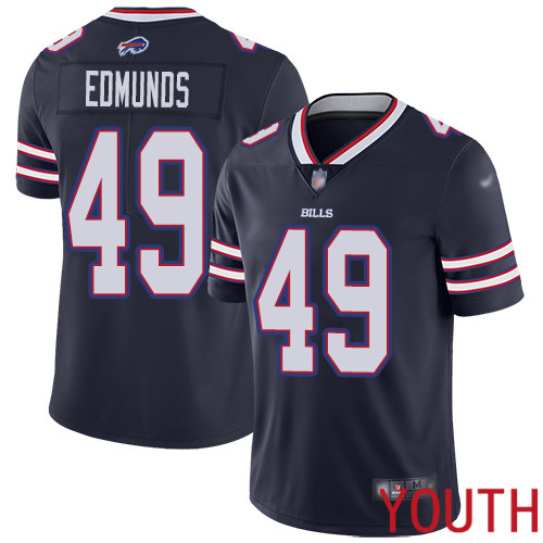 Youth Buffalo Bills #49 Tremaine Edmunds Limited Navy Blue Inverted Legend NFL Jersey->women nfl jersey->Women Jersey